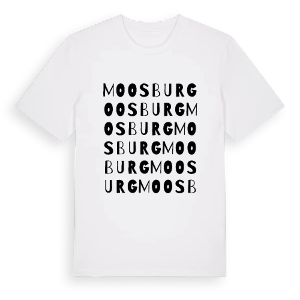 Moosburg ordlek t-shirt – ekologisk bomull t-shirt från Pinshirt