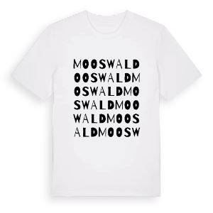 Mooswald ordlek t-shirt – ekologisk bomull t-shirt från Pinshirt