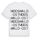 Mooswald-Ost ordlek t-shirt
