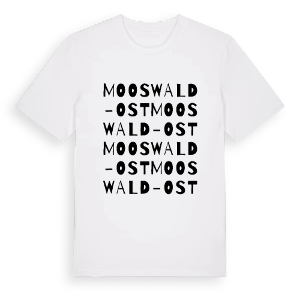 Mooswald-Ost ordlek t-shirt – ekologisk bomull t-shirt från Pinshirt