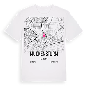 Muckensturm karta t-shirt – ekologisk bomull t-shirt från Pinshirt