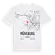 Mühlburg karta t-shirt