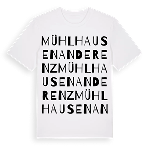 Mühlhausen an der Enz ordlek t-shirt – ekologisk bomull t-shirt från Pinshirt