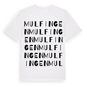 Mulfingen ordlek t-shirt – ekologisk bomull t-shirt från Pinshirt