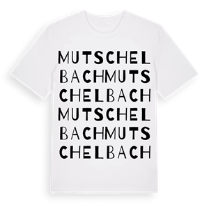 Mutschelbach ordlek t-shirt – ekologisk bomull t-shirt från Pinshirt