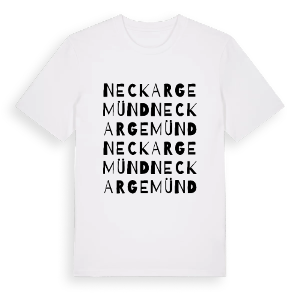 Neckargemünd ordlek t-shirt – ekologisk bomull t-shirt från Pinshirt