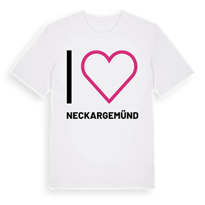 Jag älskar Neckargemünd t-shirt stort tryck – ekologisk bomull t-shirt från Pinshirt