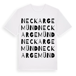 Neckargemünd ordlek t-shirt – ekologisk bomull t-shirt från Pinshirt