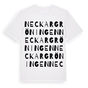 Neckargröningen ordlek t-shirt – ekologisk bomull t-shirt från Pinshirt