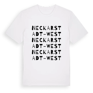Neckarstadt-West ordlek t-shirt – ekologisk bomull t-shirt från Pinshirt