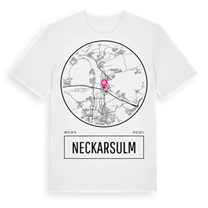 Neckarsulm t-shirt – ekologisk bomull t-shirt från Pinshirt