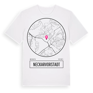 Neckarvorstadt t-shirt – ekologisk bomull t-shirt från Pinshirt