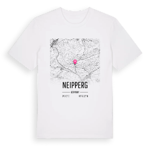 Neipperg karta t-shirt – ekologisk bomull t-shirt från Pinshirt
