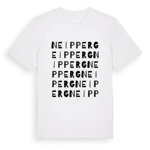 Neipperg ordlek t-shirt – ekologisk bomull t-shirt från Pinshirt