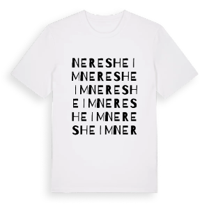 Neresheim ordlek t-shirt – ekologisk bomull t-shirt från Pinshirt