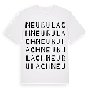 Neubulach ordlek t-shirt – ekologisk bomull t-shirt från Pinshirt
