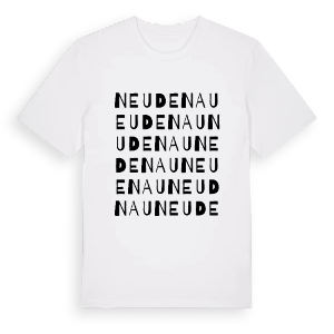 Neudenau ordlek t-shirt – ekologisk bomull t-shirt från Pinshirt