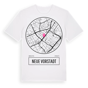 Neue Vorstadt t-shirt – ekologisk bomull t-shirt från Pinshirt