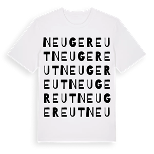 Neugereut ordlek t-shirt – ekologisk bomull t-shirt från Pinshirt