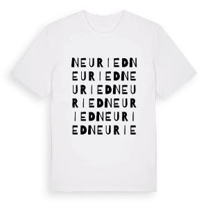 Neuried ordlek t-shirt – ekologisk bomull t-shirt från Pinshirt