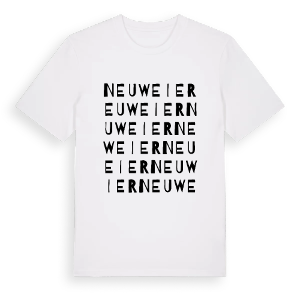 Neuweier ordlek t-shirt – ekologisk bomull t-shirt från Pinshirt