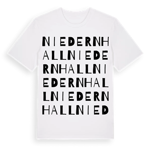 Niedernhall ordlek t-shirt – ekologisk bomull t-shirt från Pinshirt