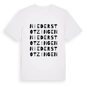 Niederstotzingen ordlek t-shirt – ekologisk bomull t-shirt från Pinshirt