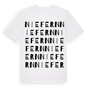 Niefern ordlek t-shirt – ekologisk bomull t-shirt från Pinshirt