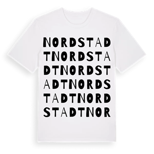 Nordstadt ordlek t-shirt – ekologisk bomull t-shirt från Pinshirt