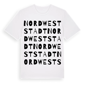 Nordweststadt ordlek t-shirt – ekologisk bomull t-shirt från Pinshirt