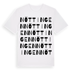 Nöttingen ordlek t-shirt – ekologisk bomull t-shirt från Pinshirt