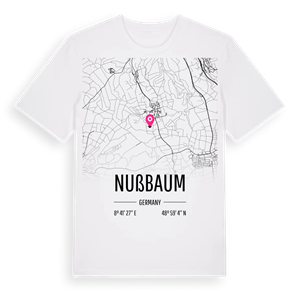 Nußbaum karta t-shirt – ekologisk bomull t-shirt från Pinshirt