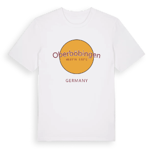 Oberböbingen cirkel t-shirt – ekologisk bomull t-shirt från Pinshirt