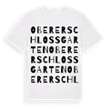 Oberer Schlossgarten ordlek t-shirt