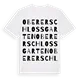 Oberer Schlossgarten ordlek t-shirt