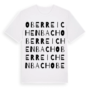 Oberreichenbach ordlek t-shirt – ekologisk bomull t-shirt från Pinshirt