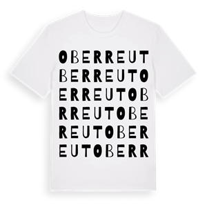 Oberreut ordlek t-shirt – ekologisk bomull t-shirt från Pinshirt