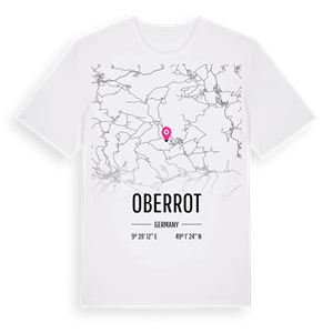 Oberrot karta t-shirt – ekologisk bomull t-shirt från Pinshirt