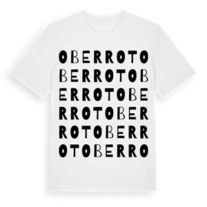 Oberrot ordlek t-shirt – ekologisk bomull t-shirt från Pinshirt