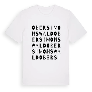 Obersimonswald ordlek t-shirt – ekologisk bomull t-shirt från Pinshirt