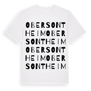 Obersontheim ordlek t-shirt – ekologisk bomull t-shirt från Pinshirt