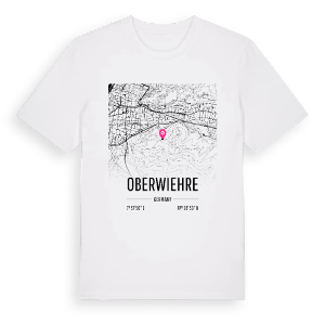 Oberwiehre karta t-shirt – ekologisk bomull t-shirt från Pinshirt