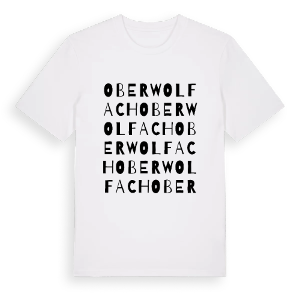 Oberwolfach ordlek t-shirt – ekologisk bomull t-shirt från Pinshirt