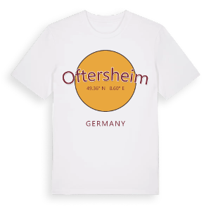 Oftersheim cirkel t-shirt – ekologisk bomull t-shirt från Pinshirt