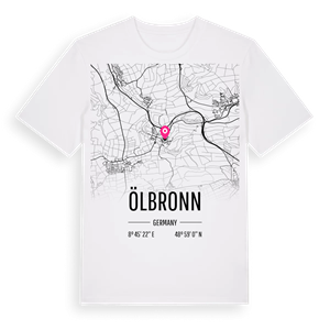 Ölbronn karta t-shirt – ekologisk bomull t-shirt från Pinshirt