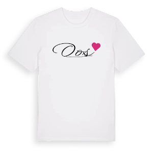 Oos hjärta t-shirt – ekologisk bomull t-shirt från Pinshirt