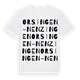 Orsingen-Nenzingen ordlek t-shirt