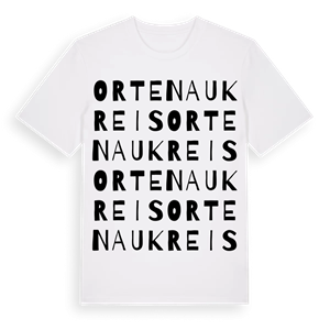 Ortenaukreis ordlek t-shirt – ekologisk bomull t-shirt från Pinshirt