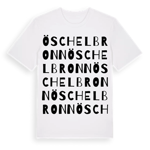Öschelbronn ordlek t-shirt – ekologisk bomull t-shirt från Pinshirt