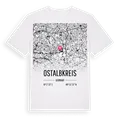 Ostalbkreis karta t-shirt